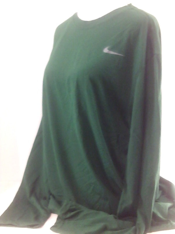 Nike GREY2XL Men Legend Poly Long Sleeve Shirt Green 727980 341 Size XXLarge