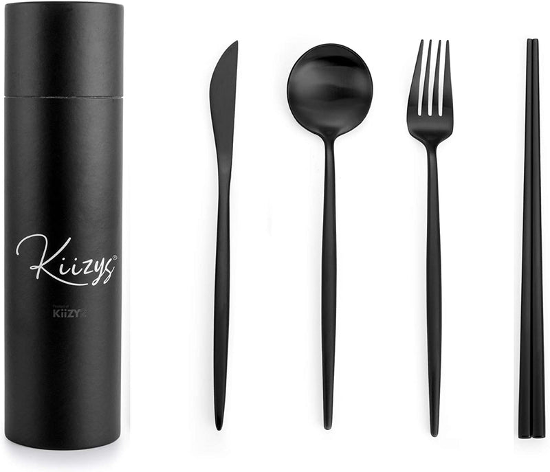 Matte Black Cutlery Set 16 piece