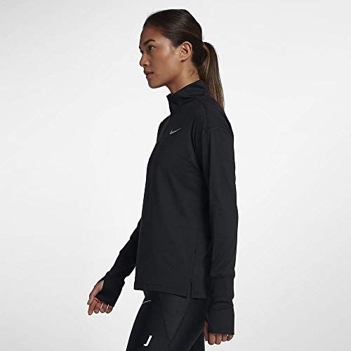 Nike Element Black 1 2 Zip Collared Running Top Small