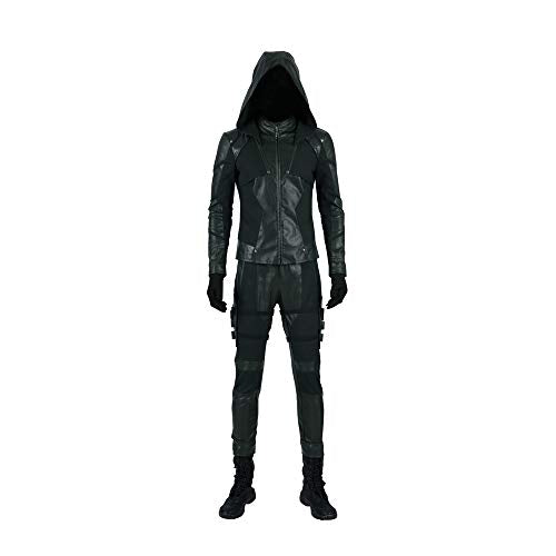 Comshow Green Arrow Season Costume Mens Oliver Queen Outfit Halloween XLarge