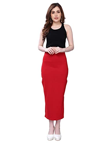 Craftstribe Saree Shapewear Petticoat for Women Shape Wear Dress for Saree Red