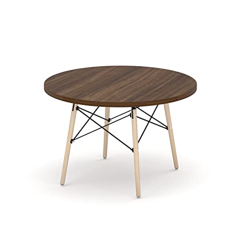 The Shop Circular Center Table Inhabits The Shop MDF Cover Dark Coffee