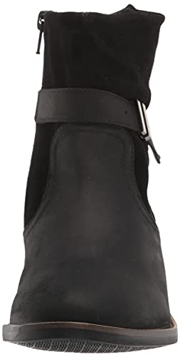 Clarks Women's Camzin Strap Fashion Boot, Black, 5