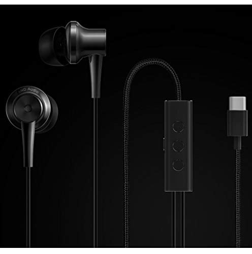 Saikng for xiaomi ANC Earphone Type-C Noise Cancelling Earphone Wired Control with MIC for Xiaomi Max 2 Mi6 Smartphone Hybrid HD