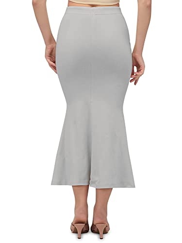 Craftstribe Fishcut Saree Shapewear Petticoat for Women Thigh Slimmer Gray