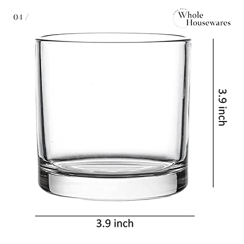 Whole Housewares 4x4 Glass Cylinder Vase Candles Holders Decorative