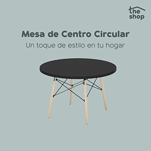 The Shop Circular Coffee Table Eames Type Wooden and Metal Base 5 Kilograms