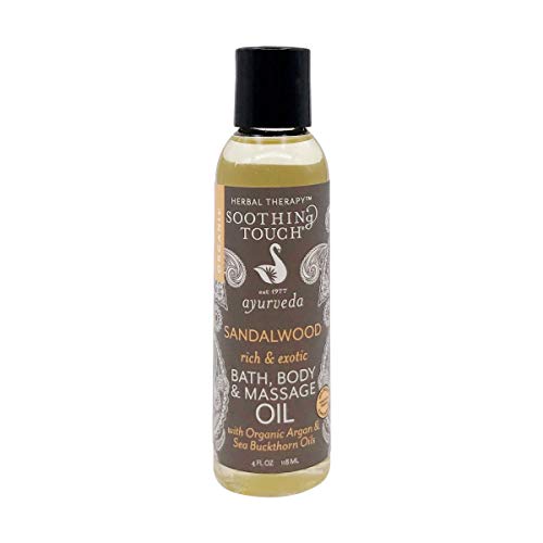 Soothing Touch Organic Bath Body Massage Oil Sandalwood 4 Fl Oz