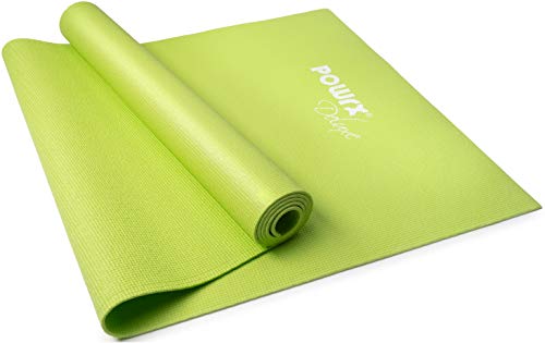 POWRX Yoga Mat with Bag NonSlip Large 68 x 24 015 Thickness Green