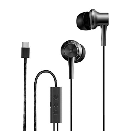 Saikng for xiaomi ANC Earphone Type-C Noise Cancelling Earphone Wired Control with MIC for Xiaomi Max 2 Mi6 Smartphone Hybrid HD