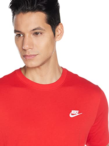 Men's Nike Sportswear Club T-Shirt Nike Shirt for Men Red 2XL