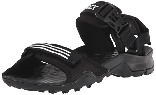 adidas Unisex Terrex Cyprex Ultra DLX Sandals, Black/White/Black, 4 US Men