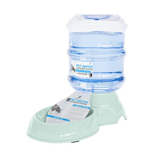 Noa Store Pet Water Food Dispenser 1 3 Gallon BPA Free Cat Dog Feeder Bowl Green
