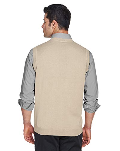 Devon & Jones Adult V Neck Vest XX-Large Stone