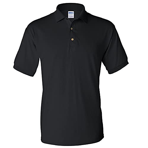 Gildan Adult DryBlend Jersey Short Sleeve Polo Shirt XL Sport Gray