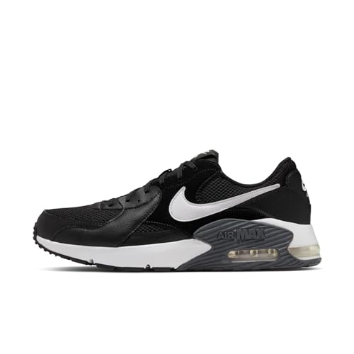 Nike Men's AIR MAX EXCEE Running Shoe, Black White Dk Grey, 6 UK