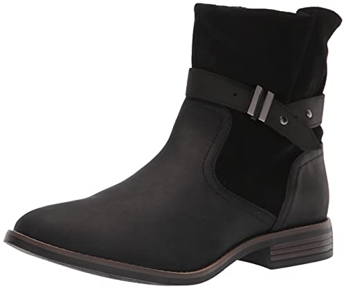 Clarks Women's Camzin Strap Fashion Boot, Black, 5
