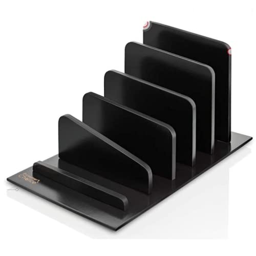 Prosumer's Choice Bamboo 5 Device Tablet Smartphone Rack and Desktop Organizer Holder Black