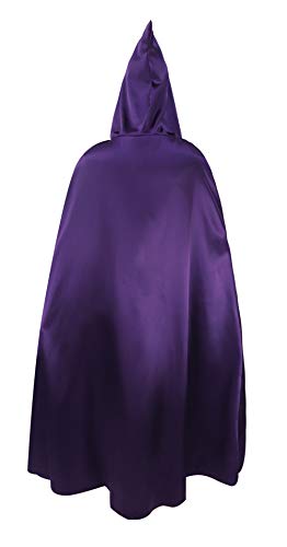 Women's Titans Raven Outfit Purple Hooded Cloak Halloween Costume Full Set