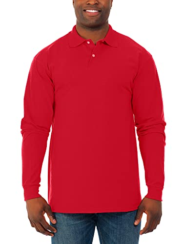Jerzees Men's SpotShield Stain-Resistant Polo Shirt X-Large True Red