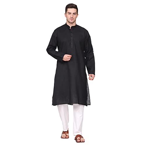 Mens Cotton Blend Kurta Pyjama Set Party Fashion Xlarge