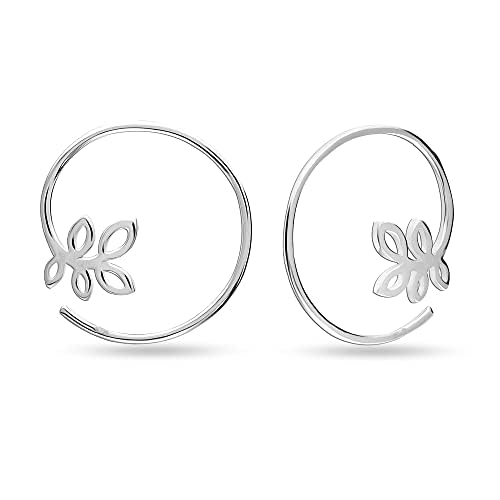 Lecalla 925 Sterling Silver Hoop Earrings for Women Hoops Earring for Small