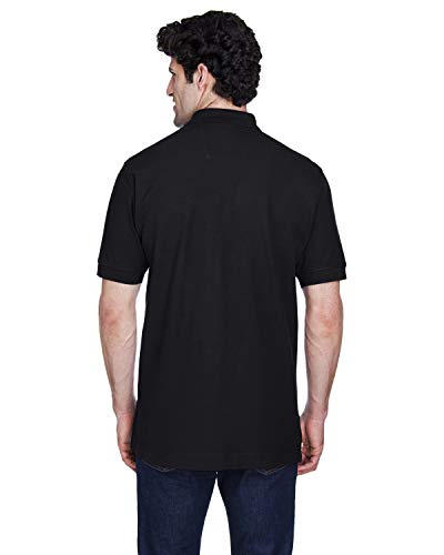 Devon & Jones Men's Pima Piqué Short Sleeve Polo XS BLACK