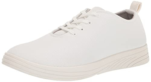 Easy Street Women's Casual and Fashion Sneakers White Knit 6.5