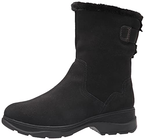 Clarks Women's Aveleigh Pull Warmlined Fashion Boot Black Waxy 9 Pair of Shoes