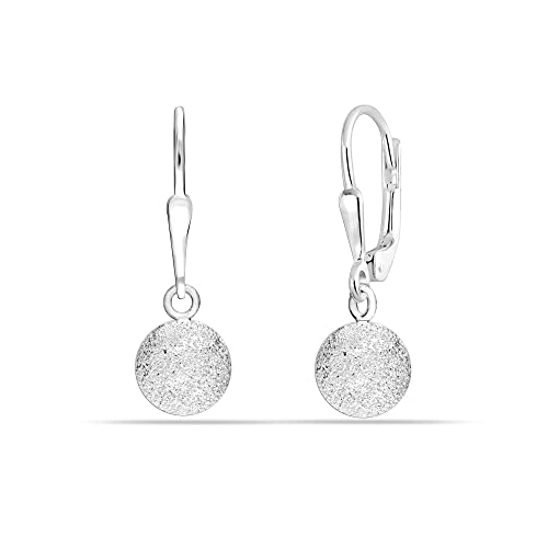 Lecalla Sterling Silver Jewelry Light Earrings for Women Teen 24mm