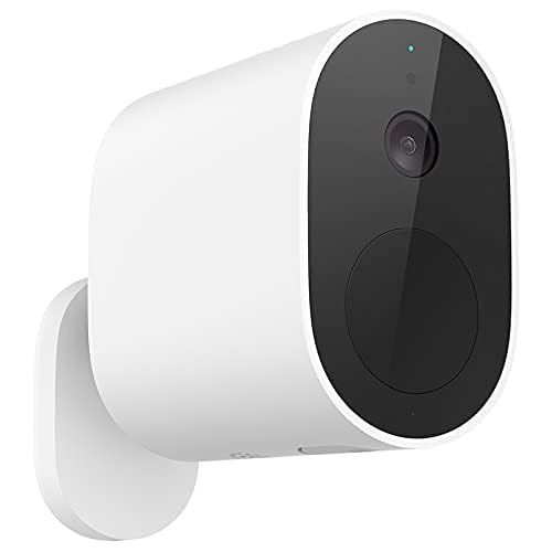 Xiaomi Mi Wireless Outdoor Security Camera 1080p, IP65 Dust and Water Resistant, 2-Way Audio, 130° Wide Angle, 90-Day Long Battery Life, 7m PIR Human Detection, White