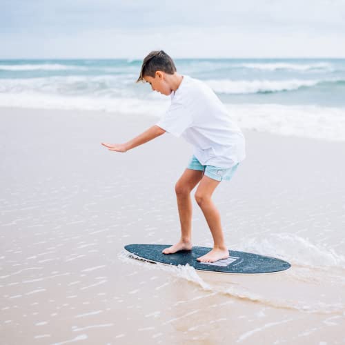 BINDY Australia Skimboard for Beach Kids with Storage Travel Bag - 41” Beginner to Intermediate Wooden Skim Board - Kids Beach Skim Boards - Durable, Lightweight Wood Body Board with EVA Grip Pad