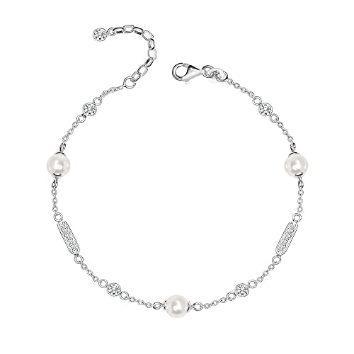 LeCalla Flaunt 925 Sterling Silver CZ Bracelet for Women and Teen