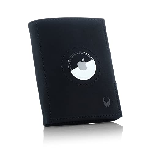 DONBOLSO Wallet Air Slim AirTag Wallet with Apple AirTag Holder Vintage Black
