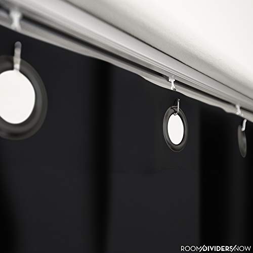 Room Dividers Now Ceiling Track Room 8ft Tall x 3ft to 4ft 6in Midnight Black