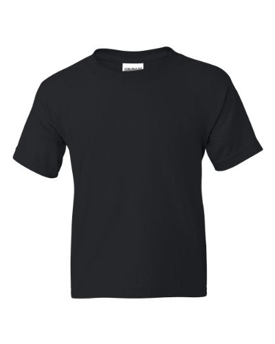 Gildan Boys Heavy Cotton T-Shirt G500B Black XS