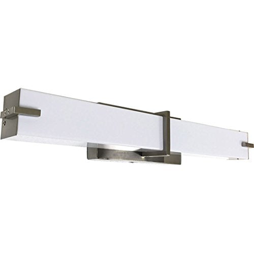 Hamilton Hills Bathroom Vanity Light Fixture 3000K Warm White Brushed Nickel