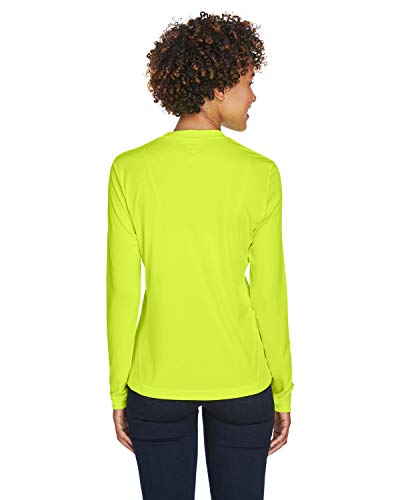Team 365 Ladies' Zone Performance Long-Sleeve T-Shirt 3XL SAFETY YELLOW