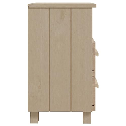 Bedside Cabinets 2 pcs Honey Brown 15.7"x13.8"x24.4" Solid Wood Pine
