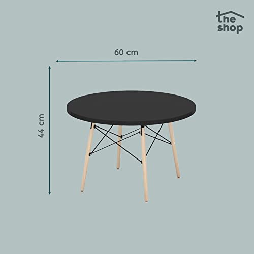 The Shop Circular Coffee Table Eames Type Wooden and Metal Base 5 Kilograms