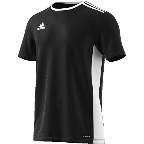 adidas Entrada 18 Mens Soccer Jersey Black White Large