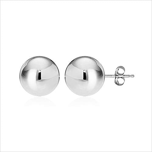 Charmsy 925 Sterling Silver Stud Earrings Classic Earring for Women 7mm