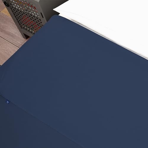 Nezt Microfiber Breathable Sheets King Size Navy Blue Premium Fabric Sheets