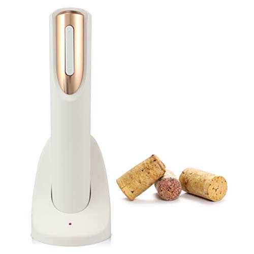 Vin Fresco Rechargeable Electric Wine Opener with Charging Base and Foil Cutter