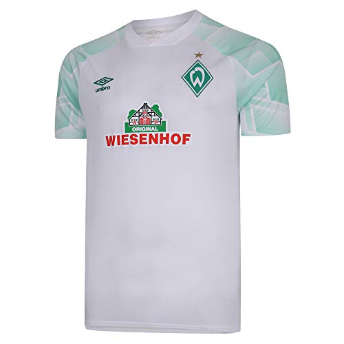 Umbro Men 2020-2021 Werder Bremen Football Soccer T-Shirt Jersey Medium White