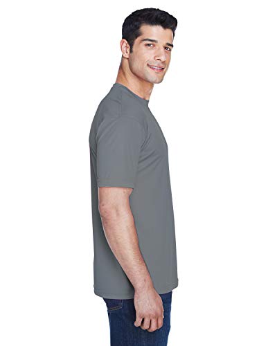 UltraClub Men's Cool & Dry Sport Performance Interlock T-Shirt M CHARCOAL
