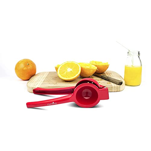 Cucisina Aluminum Lemon Squeezer Commercial Citrus Juicer Ergonomic Juicer Red