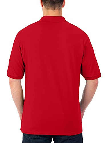 Jerzees Men's SpotShield Stain Resistant Polo Shirts True Red X-Large