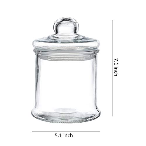 33 OZ Glass Apothecary Jar 5 X 7.1 Inch Glass Canister Set with Ball Lid