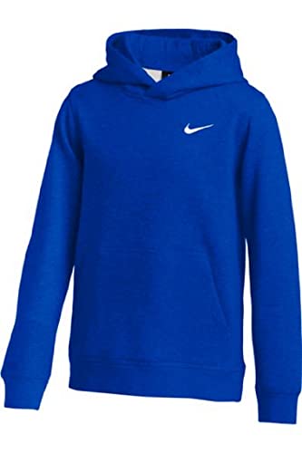 Nike Men Youth Fleece Pullover Hoodie Royal Medium